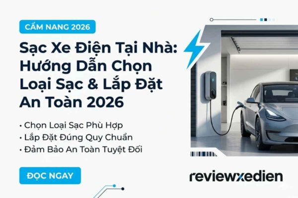 Sạc Xe Điện Tại Nhà Hướng Dẫn Chọn Loại Sạc & Lắp Đặt An Toàn 2026