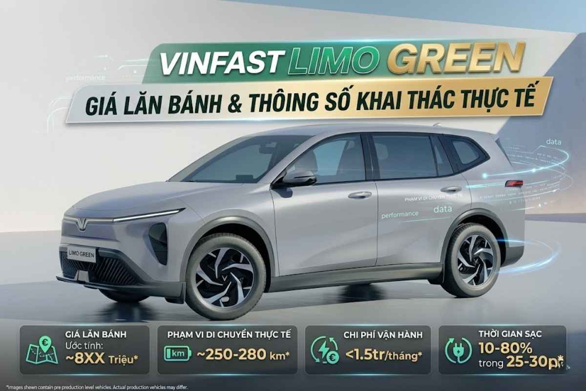 Giá Xe VinFast Limo Green Lăn Bánh & Thông Số Khai Thác Thực Tế
