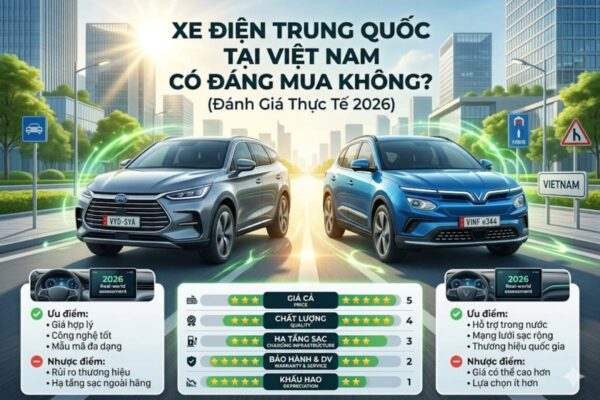 Xe điện Trung Quốc tại Việt Nam có đáng mua không (Đánh giá thực tế 2026)