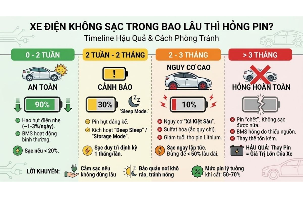 xe điện không sạc bao lâu thì hỏng (1)